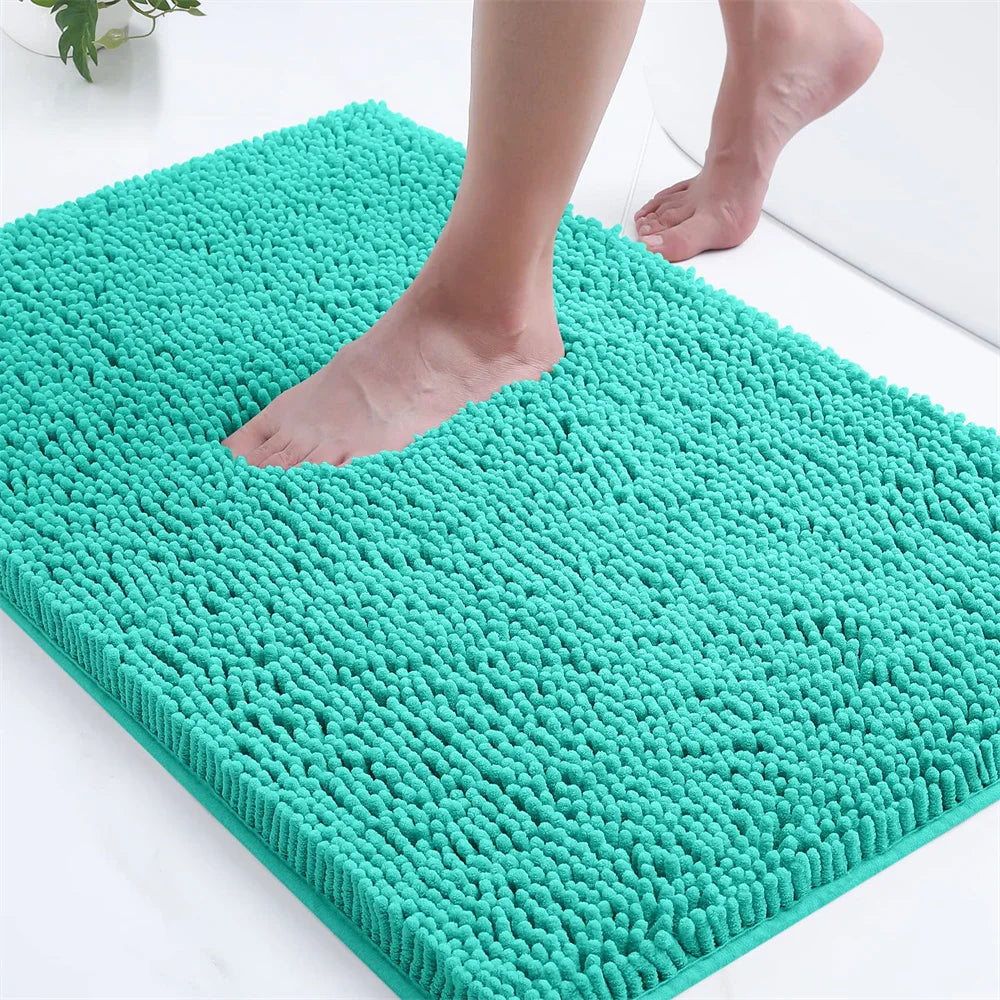 1. VELLURA Bathroom Rug - Non-Slip Mat