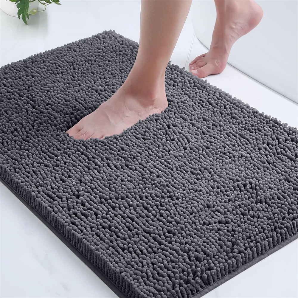 1. VELLURA Bathroom Rug - Non-Slip Mat