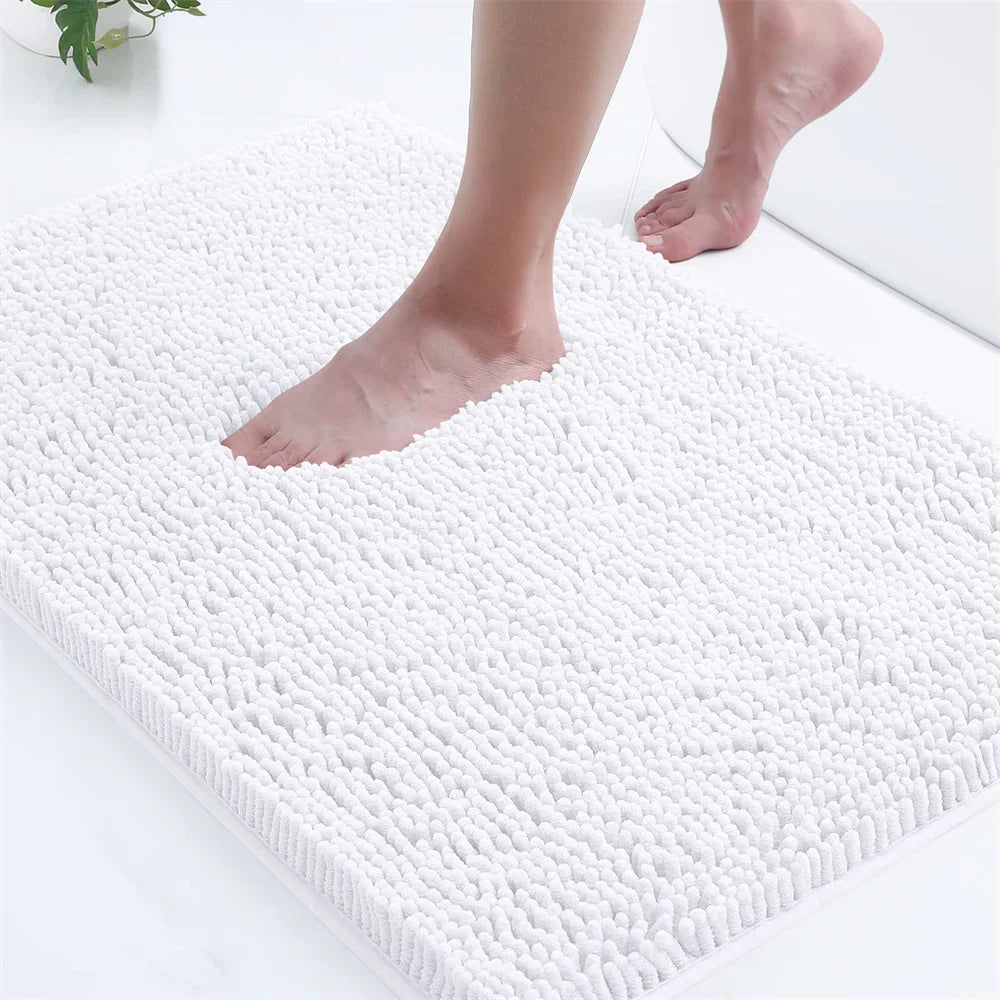 1. VELLURA Bathroom Rug - Non-Slip Mat