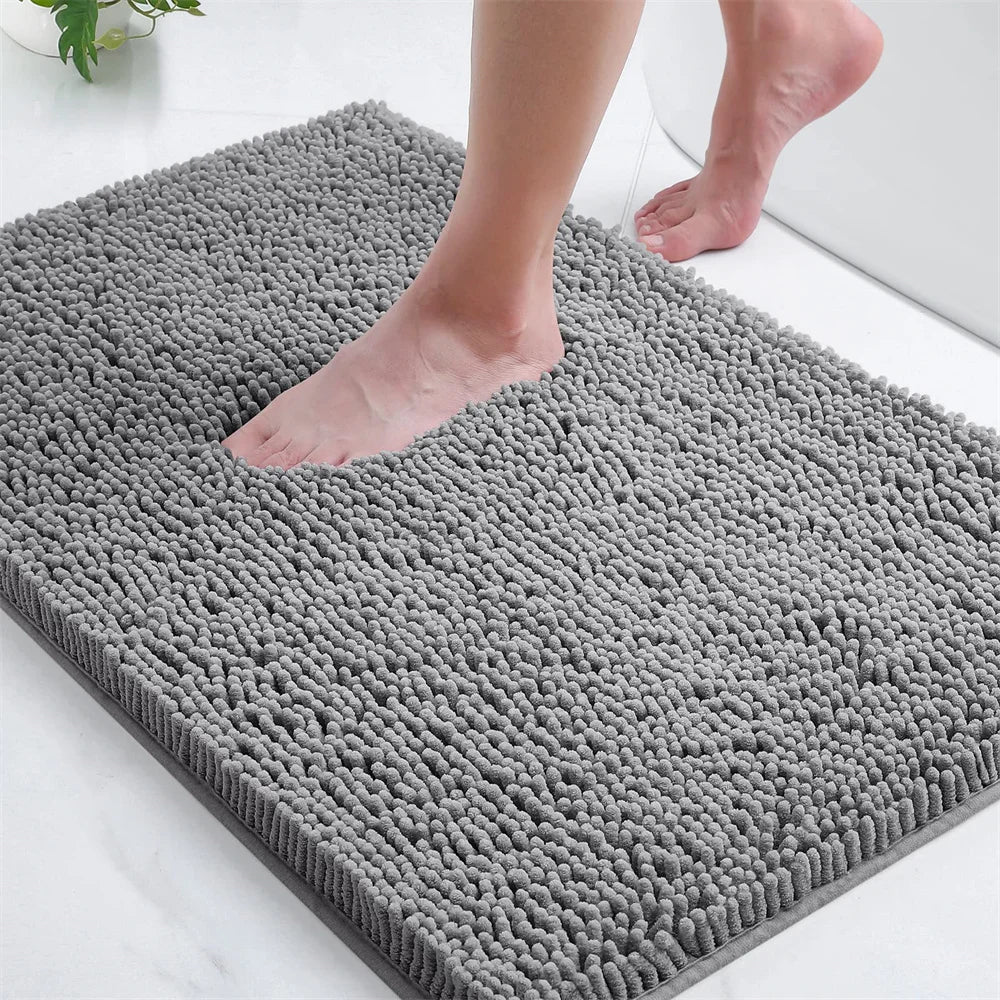 1. VELLURA Bathroom Rug - Non-Slip Mat