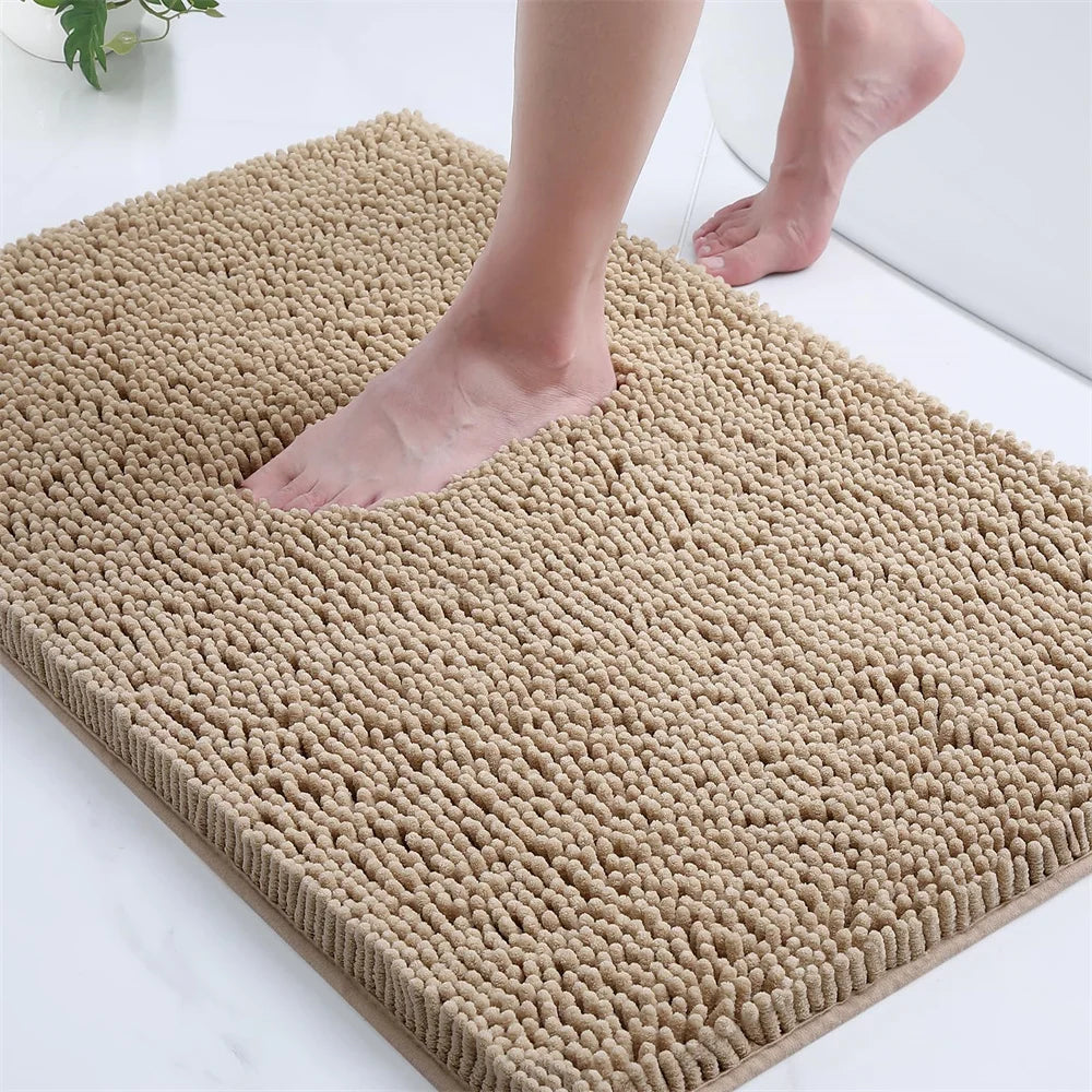 1. VELLURA Bathroom Rug - Non-Slip Mat